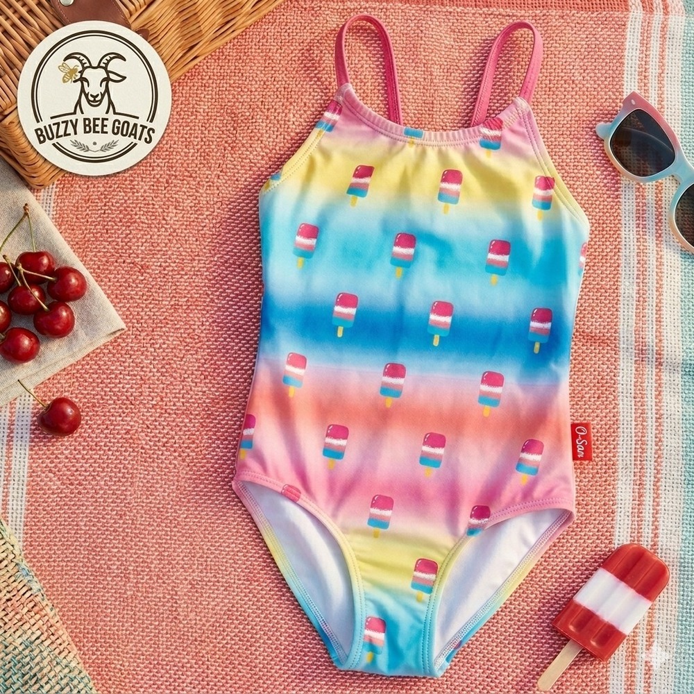 Hatley Sweet Treats, girls' multicolorgradie nNylon/Spandex one-piece swimsuit